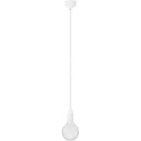 Creative Cables Candeeiro De Teto Colorido Com Cabo Têxtil Com A Bulb Silicone