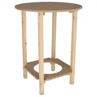 Wellhome Gazte Maca De Mesa De Acabamento Sem Verniz 60x60x75 Cm