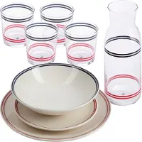 El Ganso Serviço De Mesa Com Garrafa E 4 Copos 1.2l 345ml 12 Peças