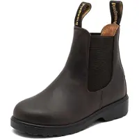 Bisgaard Bota 'Kim' chocolate / preto / branco