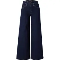 Levi's para mulher. 0039B-0001 Calças de ganga 728 perna larga azul-marinho (25/30), Casual, Algodão, Denim
