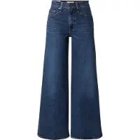 Levi's para mulher. 0039B-0004 Calças de ganga 728 perna larga azul (30/32), Casual, Algodão, Denim