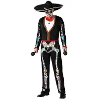 Atosa Fantasia De Homem Esqueleto Mexicano