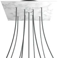 Creative Cables Krovnq409xf105 Xxl Kit De Rosa Quadrada De Mármore Carrara Rose-one