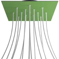 Creative Cables Krovnq4015f116 Xxl Kit De Rosa Quadrada Verde Prado Rose-one