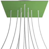 Creative Cables Kroq4010f116 Xxl Rose-one Square Prado Verde Kit De Rosas