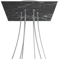 Creative Cables Kroq406f104 Xxl Rose-one Square Kit De Rosa Em Mármore Marquina