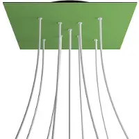 Creative Cables Krovnq409xf116 Xxl Rose-one Square Prado Verde Kit De Rosas