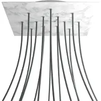 Creative Cables Kroq4014f105 Xxl Rose-one Square Kit De Rosa De Mármore Carrara