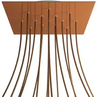 Creative Cables Kroq4015f108 Xxl Rose-one Square Satin-kit De Cetim Rosa Cobre