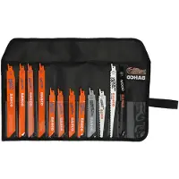 Bahco Conjunto De Lâminas De Sabre Bimetálicas Sandflex Para Corte De Metais 12 Unidades
