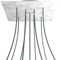 Creative Cables Kroq409xf105 Xxl Rose-one Square Kit De Rosa De Mármore Carrara