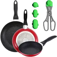San Ignacio Conjunto De Panelas E Utensílios Ø16 Cm Ø20 Cm Ø24 Cm 7 Unidades