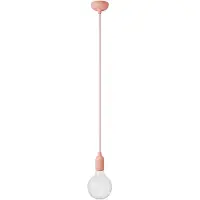 Creative Cables Candeeiro De Teto Colorido Com Cabo Têxtil Com A Bulb Silicone