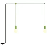 Creative Cables Candeeiro Exterior F-snake Eiva Ip65 Com 2 Luzes Portáteis Com A Bulb