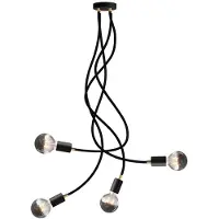 Creative Cables Candeeiro De Teto Articulado Flex 90 Com Luz Difusa Com Lâmpada Led G95-com A Bulb