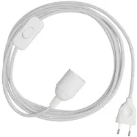 Creative Cables Suporte De Lâmpada Snakebis E14 Com Fio 3 M