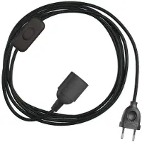 Creative Cables Suporte De Lâmpada Snakebis E27 Com Fio 3 M
