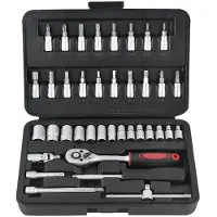 Stein Conjunto De Catraca Com Pontas E Soquetes 47126 1/4´´ 38 Peças