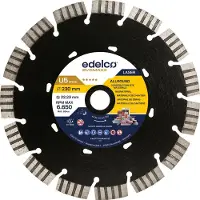 Edelco Disco De Diamante De Construção Universal De Velocidade U5 350x20 Mm