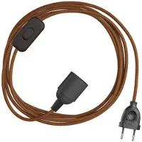 Creative Cables Suporte De Lâmpada Snakebis E27 Com Fio 1.8 M