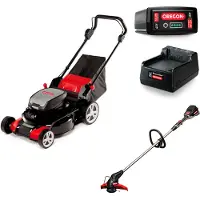 Oregon Cortador De Grama Elétrico E Aparador De Relva Lm400 St250 With Battery And Charger