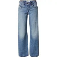 Levi's para mulher. A5566-0028 Calças de ganga azul solto (30/30), Casual, Algodão, Denim