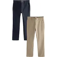 Next Calças chino bege escuro / navy