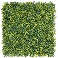 Wellhome Painel De Sebe Vertical Artificial Para Decoração Interior E Exterior Design Moderno De Folha Verde 100x100cm