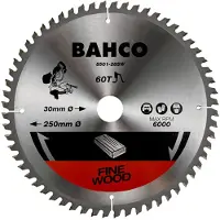 Bahco Lâmina De Serra Circular Com 24 Dentes Para Serras De Esquadria Em Madeira 260 Mmx30 Mm