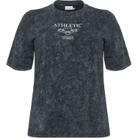 KAFFE CURVE Camisa 'KCTasha' cinzento claro / preto / offwhite