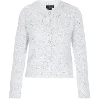 Faina Casaco de malha azul / vermelho / branco