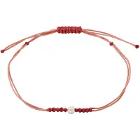 Pilgrim Pulseira 'Birthstones' vermelho / branco
