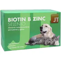 Jtpharma Suplemento Para Animais De Estimação Biotin B Zn Se 60 Unidades