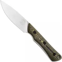 White River Knives Brave WRSS-BRV-RMB Stonewashed Magnacut, Maple Black Richlite, faca de caça, Smith and Sons design