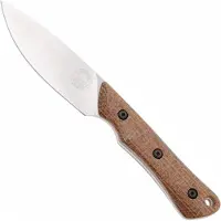 White River Knives Brave WRSS-BRV-BNA Stonewashed Magnacut, Natural Burlap Micarta, faca de caça, Smith and Sons design