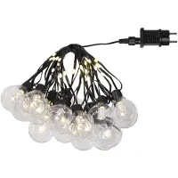 Star Trading Luzes de fadas LED Bolla, transparente, plástico Comprimento 5,3 m 5 lâmpadas