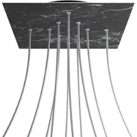 Creative Cables Krovnq4010f104 Xxl Rose-one Square Kit De Rosas De Mármore Marquina