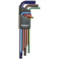 Bondhus Conjunto De Chaves Allen Colorguard 1.5-10 Mm 9 Peças