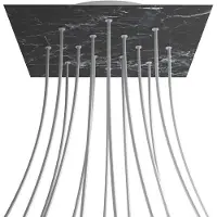 Creative Cables Kroq4014f104 Xxl Rose-one Square Kit De Rosas De Mármore Marquina