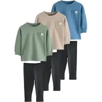 Next Conjuntos bege / azul real / verde pastel / preto