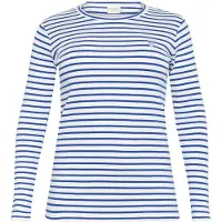KAFFE CURVE Camisa 'KCLia' azul escuro / branco
