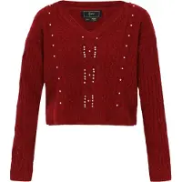 Faina Pullover borgonha