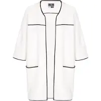 Dreimaster Maritim Casaco de malha preto / branco