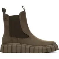 Refresh para mulher. 17308804-KAKI Botins 173088 verde (37), Plano, Zíper, Casual