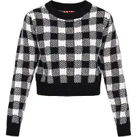 MyMo ROCKS Pullover cinzento / preto / branco