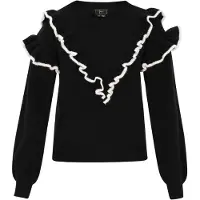 Faina Pullover preto / branco