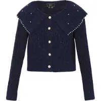 Faina Casaco de malha navy