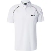 BOSS para homem. 50543333 Polo Patteo branco (S), Casual, Algodão, Manga curta