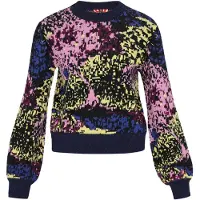 MyMo ROCKS Pullover azul noturno / verde / cor-de-rosa